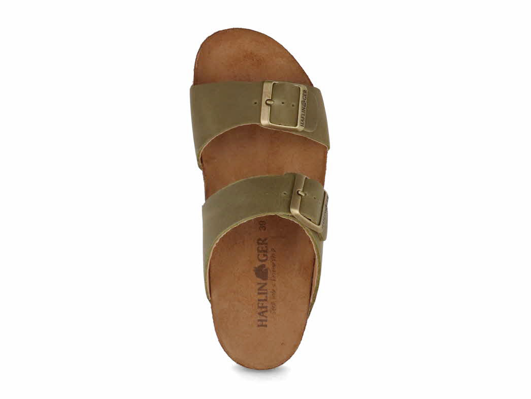 1 HAFLINGER-Men-Women-Bio-Sandals-Andrea-olive-country #farbe_Green