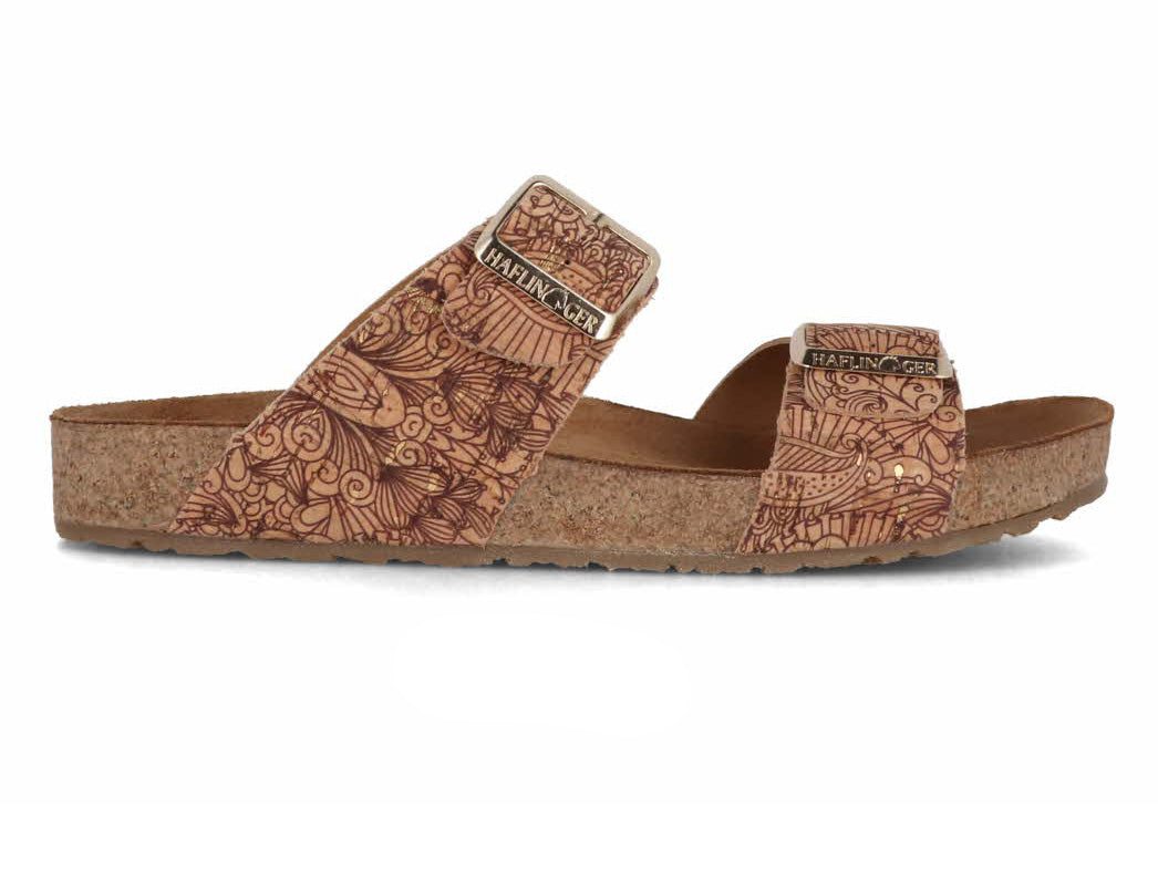 1 HAFLINGER-Women-Bio-Sandals-Andrea-corkmulti-henna #farbe_Beige