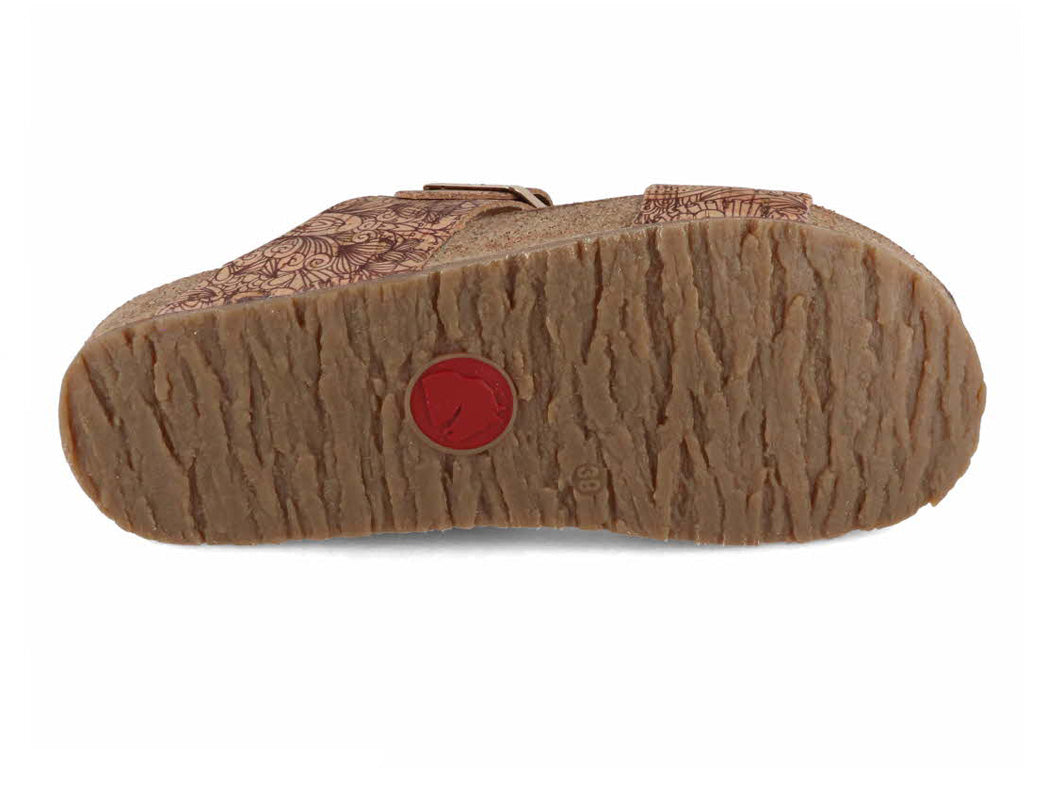 1 HAFLINGER-Women-Bio-Sandals-Andrea-corkmulti-henna #farbe_Beige