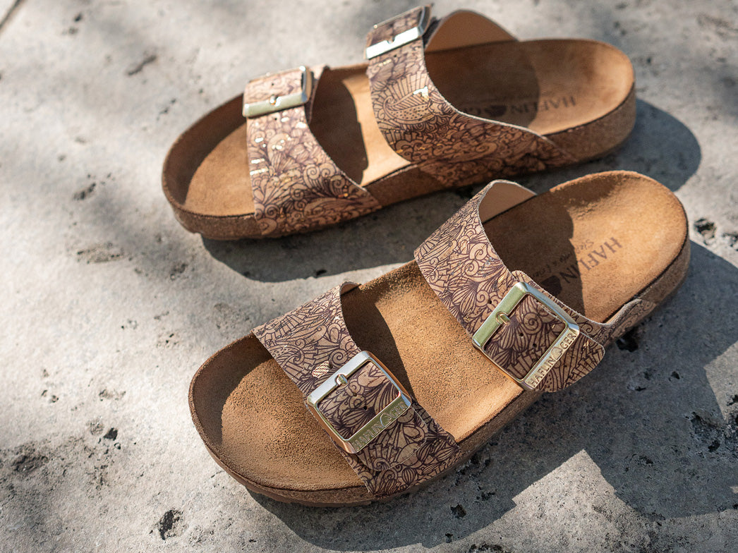 1 HAFLINGER-Women-Bio-Sandals-Andrea-corkmulti-henna #farbe_Beige