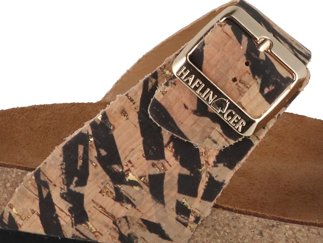 1 HAFLINGER-Women-Bio-Sandals-Andrea-corkmulti-zebra #farbe_Beige