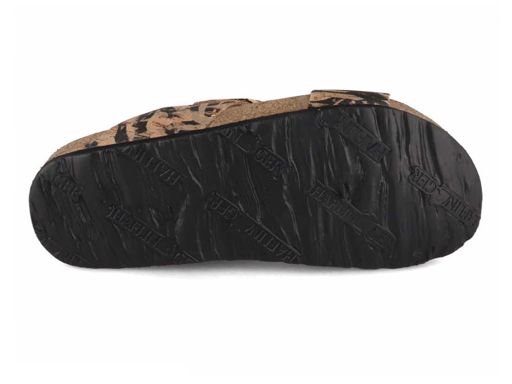 1 HAFLINGER-Women-Bio-Sandals-Andrea-corkmulti-zebra #farbe_Beige
