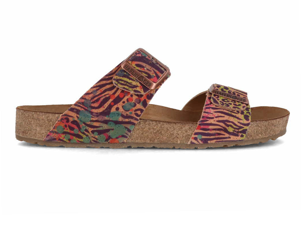 1 HAFLINGER-Women-Bio-Sandals-Andrea-corkmulti-jungle #farbe_Colorful