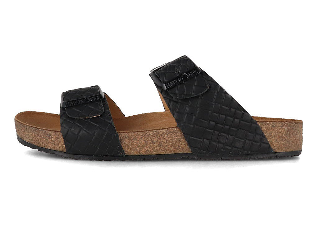 1 HAFLINGER-Women-Mules-Bio-Andrea-black-intreccio #farbe_Black