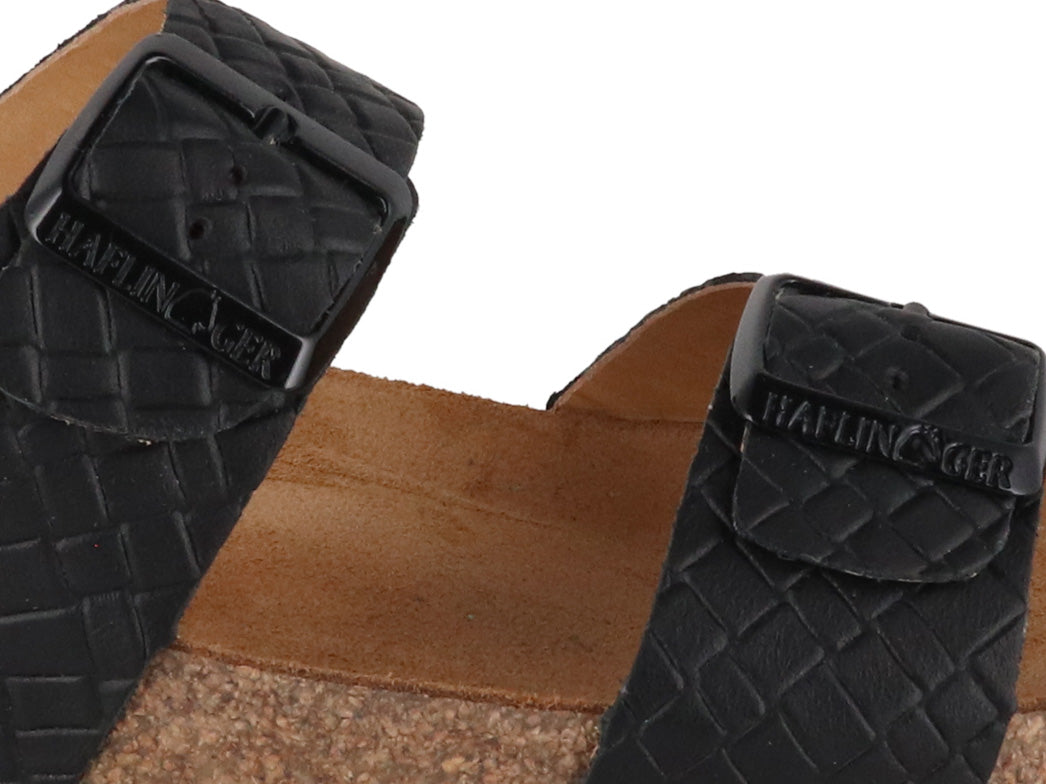 1 HAFLINGER-Women-Mules-Bio-Andrea-black-intreccio #farbe_Black