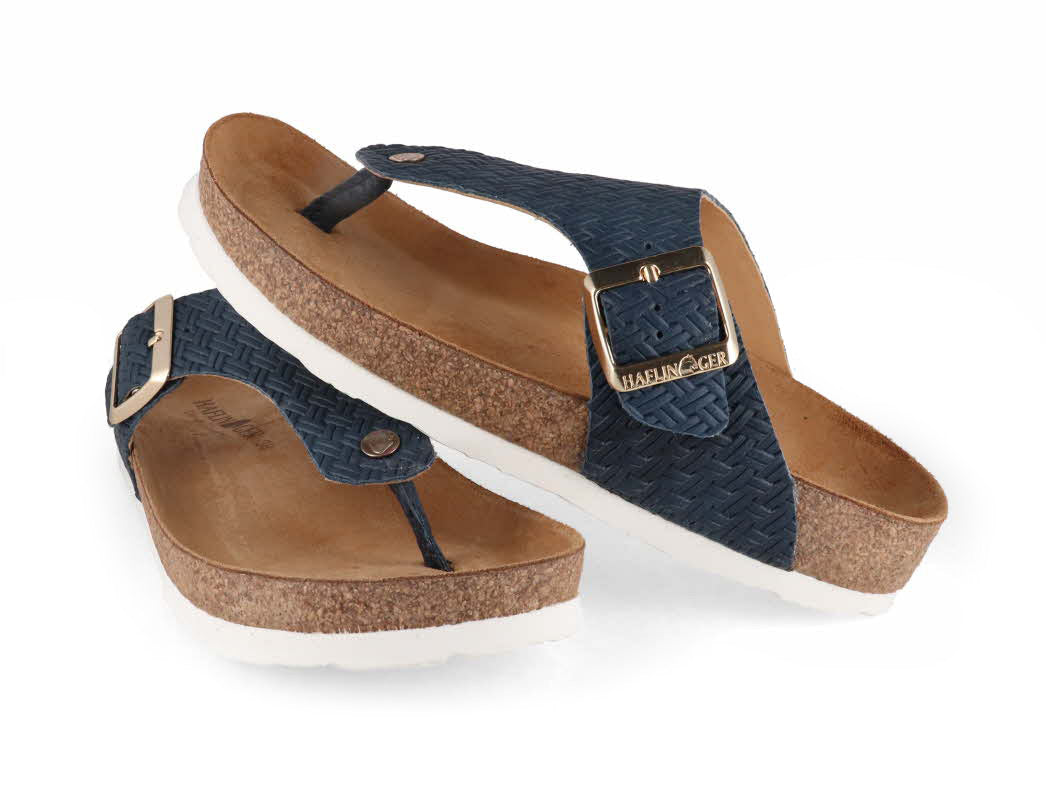 1 HAFLINGER-Women-Toe-Separator-Bio-Conny-braided-marine #farbe_Blue