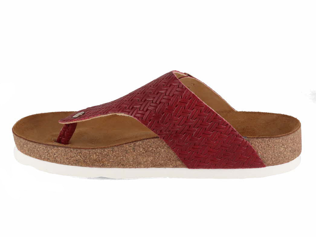 1 HAFLINGER-Women-Toe-Separator-Bio-Conny-braided-bordeaux #farbe_Red