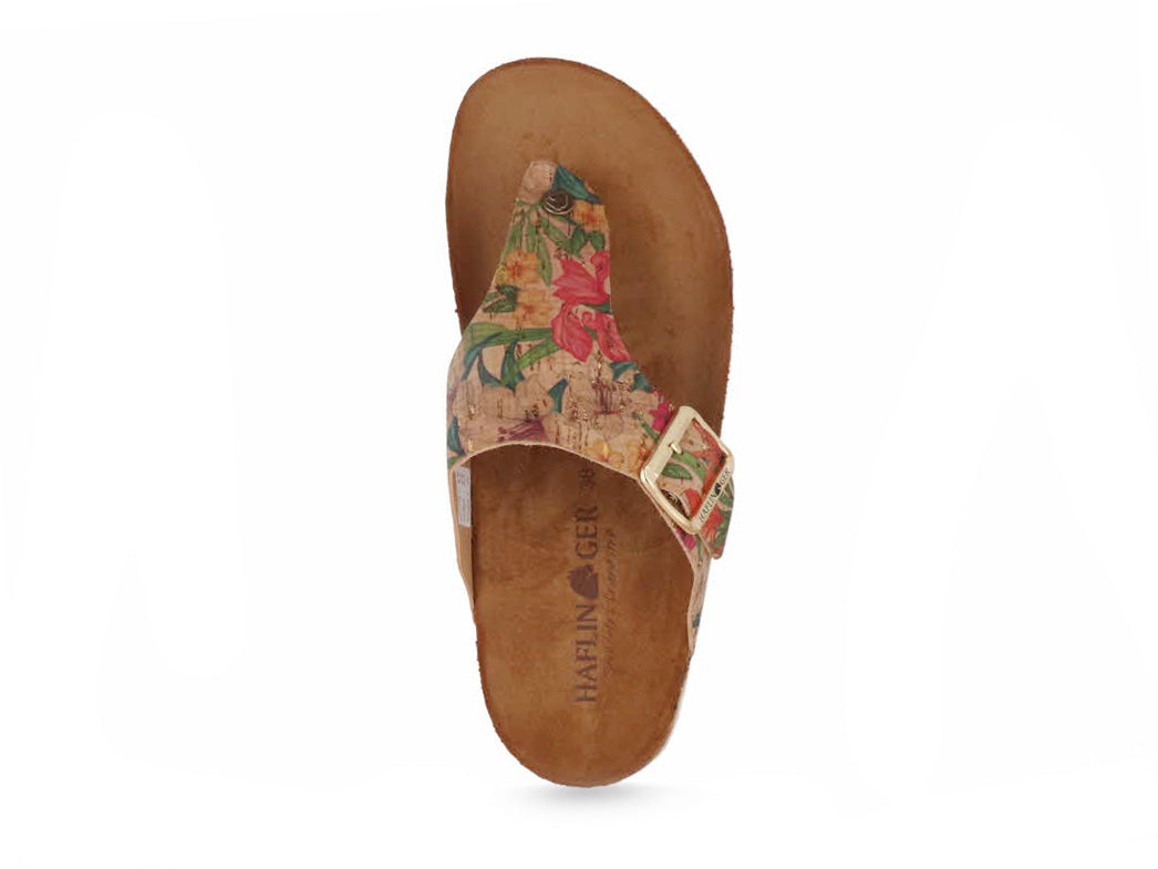 1 HAFLINGER-Women-Toe-Separator-Bio-Conny-hibiskus-kork-multi #farbe_Beige