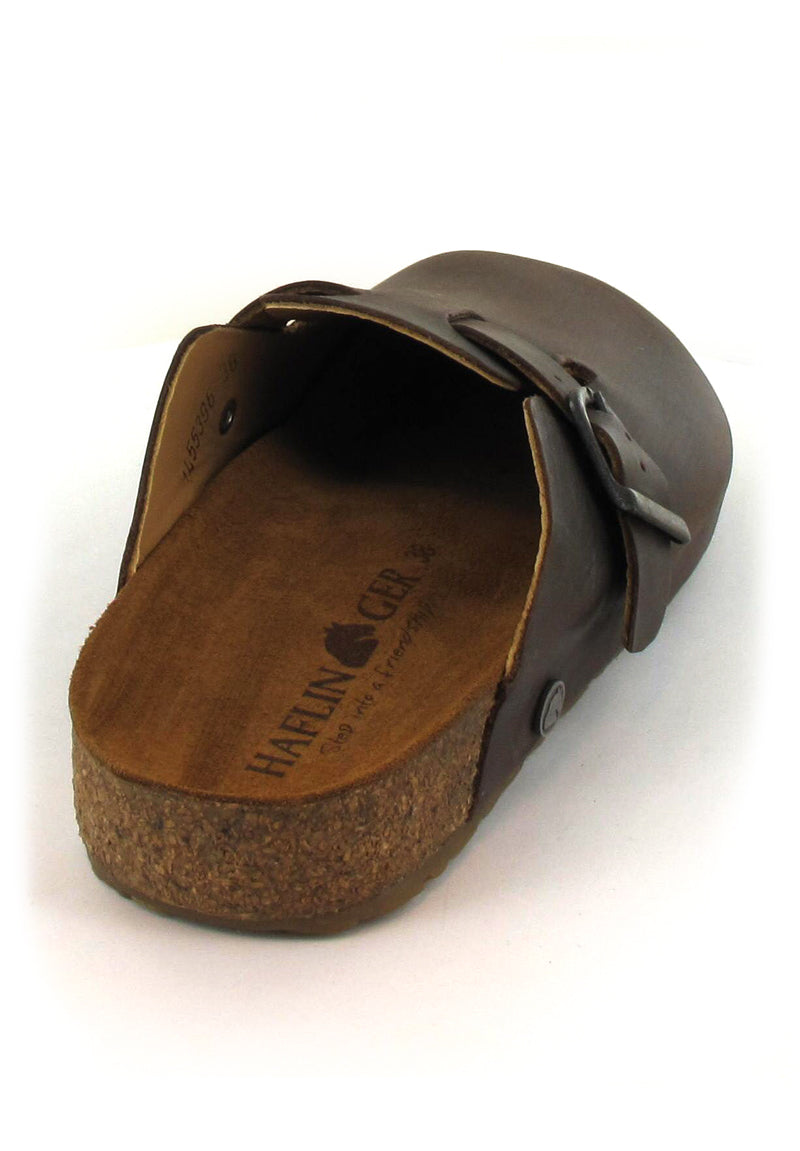 haflinger-leather-clog-with-buckle-lorenzo #color_brown