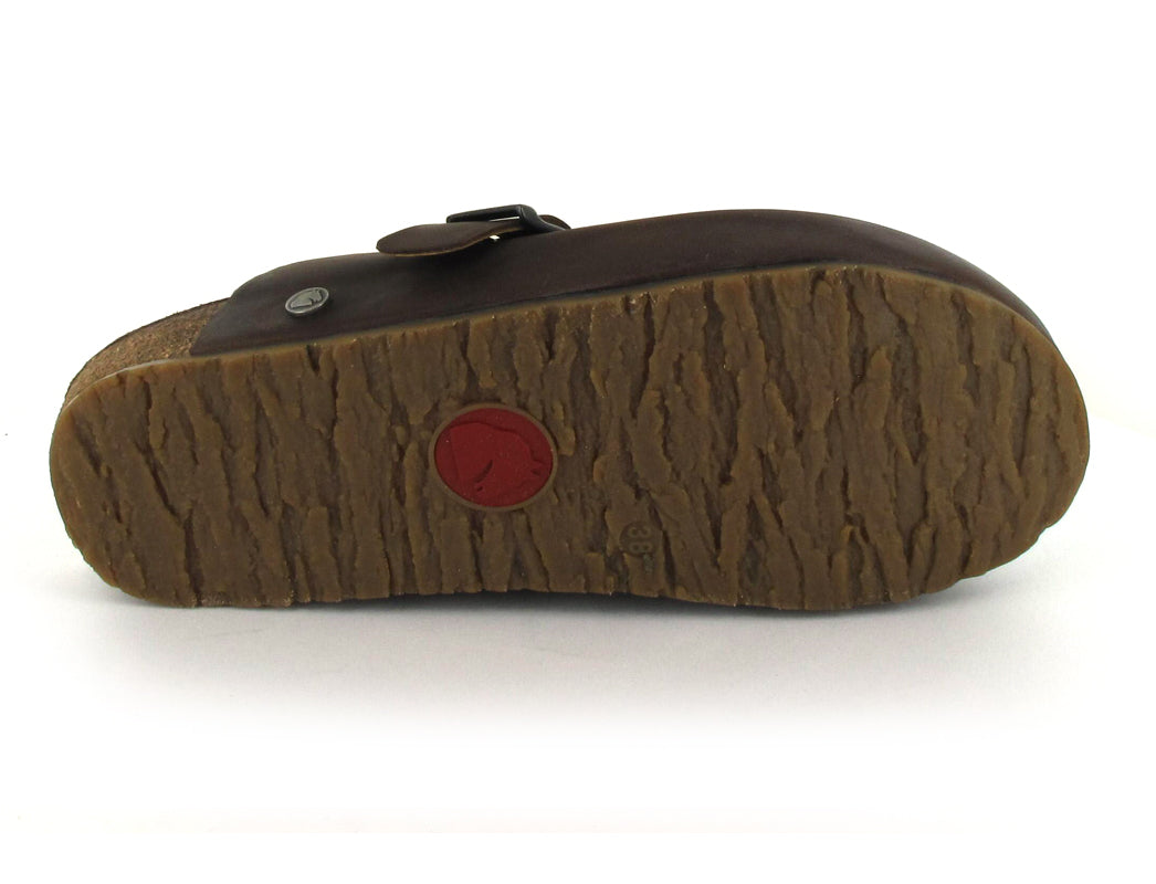 haflinger-leather-clog-with-buckle-lorenzo #color_brown