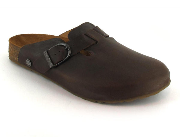 haflinger-leather-clog-with-buckle-lorenzo #color_brown