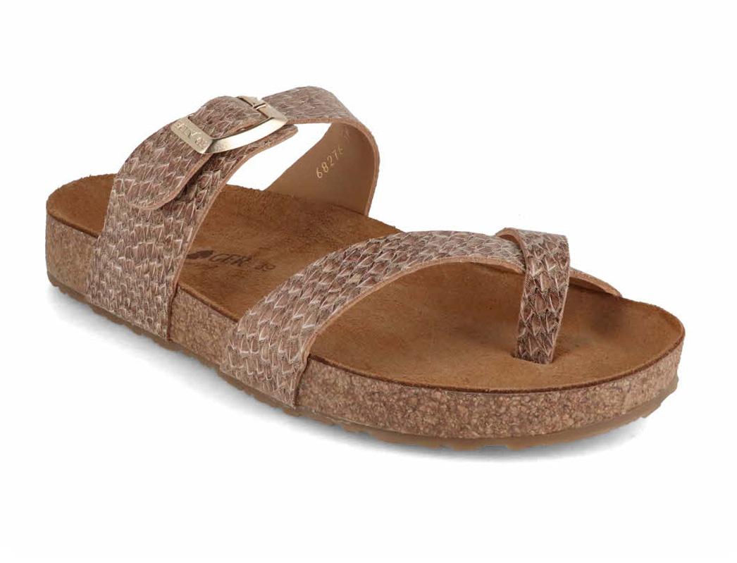 HAFLINGER-Women-Bio-Sandals-Juno-brown-pine #farbe_Beige
