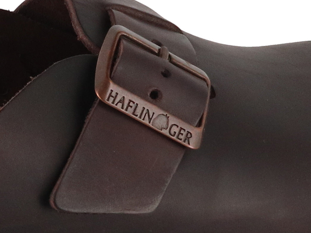 1 HAFLINGER-Men-Women-leather-Clogs-Porto-dark-brown #farbe_Brown