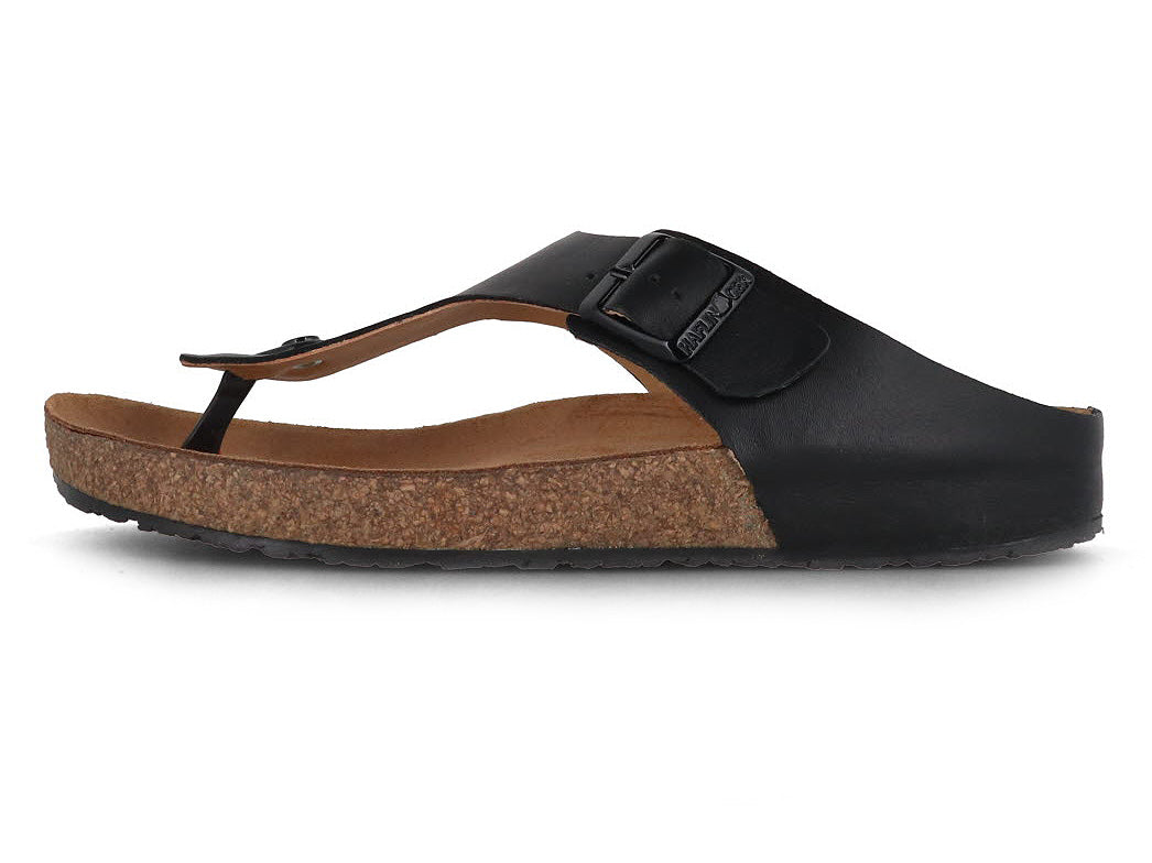1 HAFLINGER-Women-leather-Sandals-Bio-Memphis-black #farbe_Black
