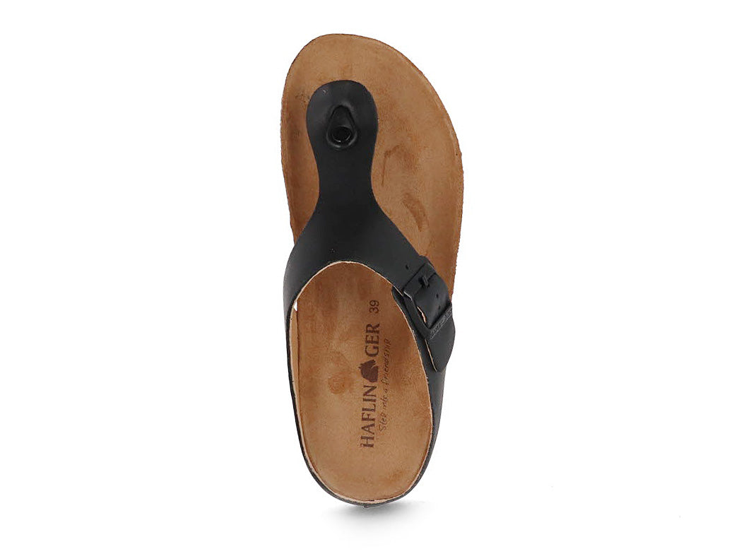 1 HAFLINGER-Women-leather-Sandals-Bio-Memphis-black #farbe_Black