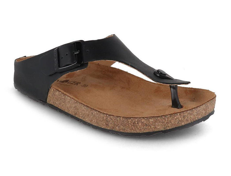 HAFLINGER-Women-leather-Sandals-Bio-Memphis-black