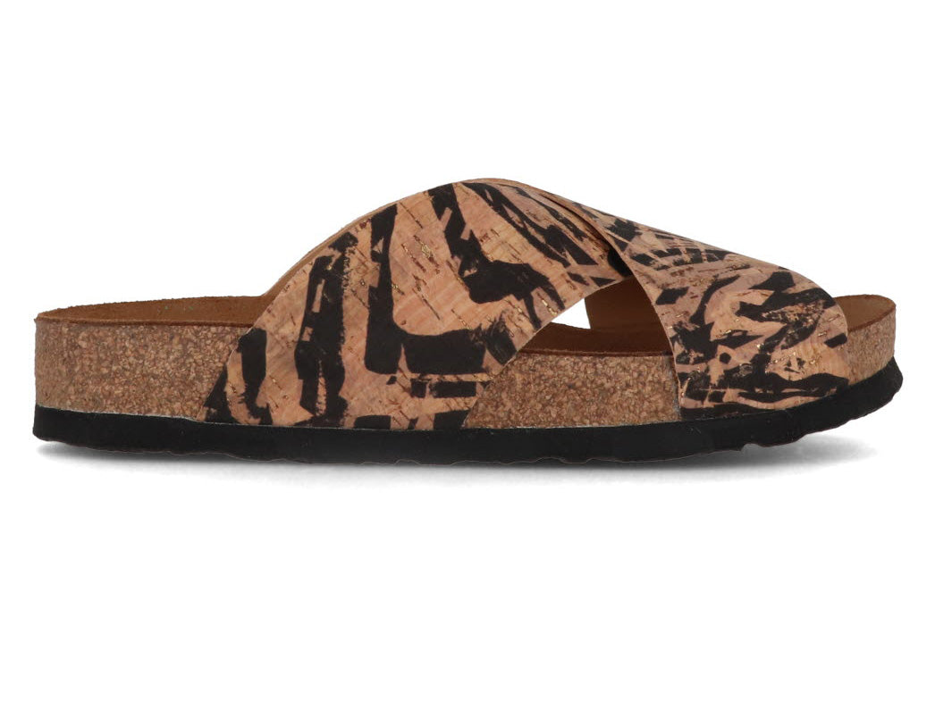 1 HAFLINGER-Women-Bio-Sandals-Mio-corkmulti-zebra #farbe_Beige