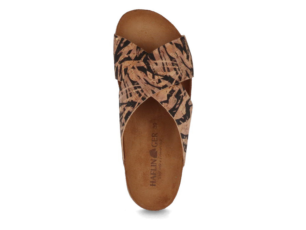 1 HAFLINGER-Women-Bio-Sandals-Mio-corkmulti-zebra #farbe_Beige