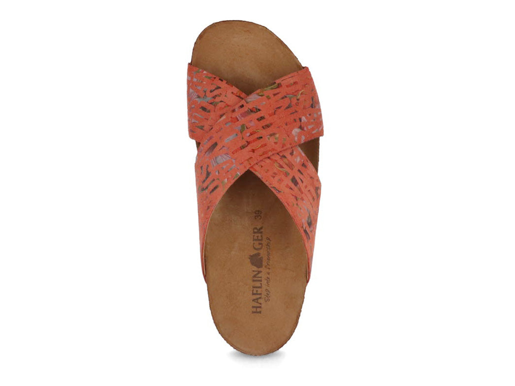 1 HAFLINGER-Women-Bio-Sandals-Mio-coral-words #farbe_Orange