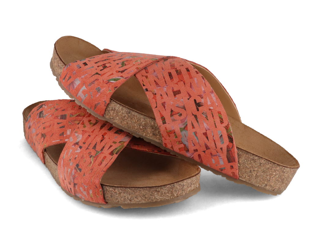 1 HAFLINGER-Women-Bio-Sandals-Mio-coral-words #farbe_Orange
