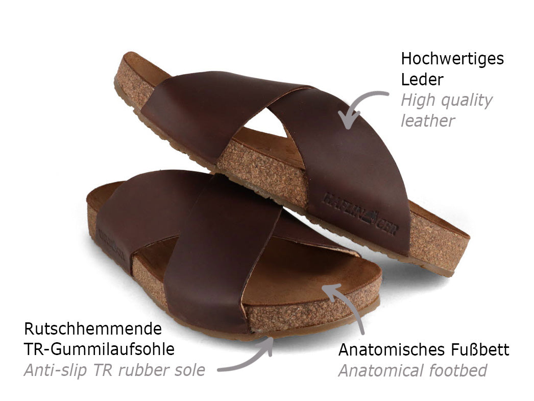 1 HAFLINGER-Unisex-Comfort-Sandals--Mio-Dark-Brown #farbe_Brown