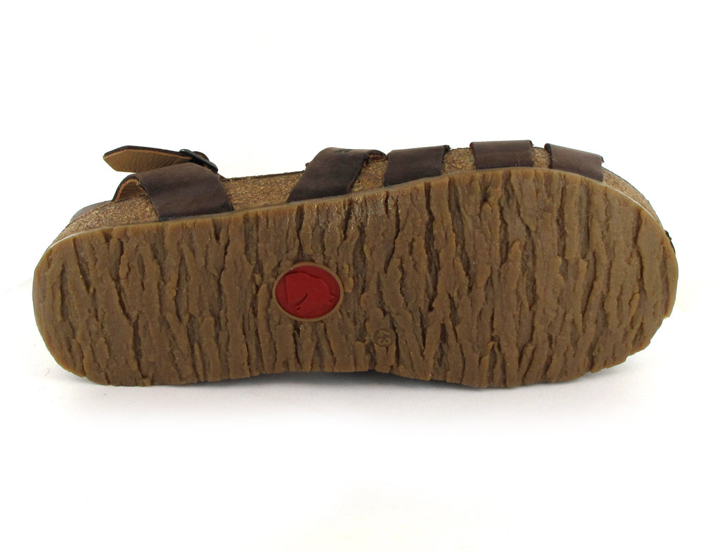 haflinger-peter-men's-leather-sandals #color_dark brown