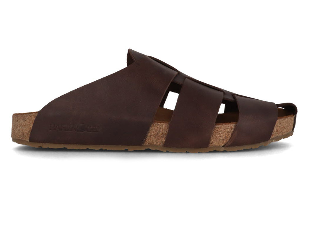 1 HAFLINGER-Men-Leather-Sandals-Bio-Pius-dark-brown #farbe_Brown