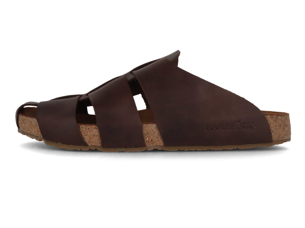 1 HAFLINGER-Men-Leather-Sandals-Bio-Pius-dark-brown #farbe_Brown