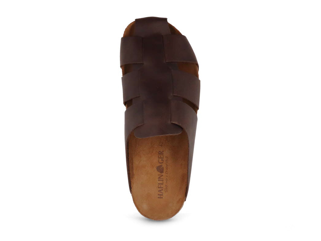 1 HAFLINGER-Men-Leather-Sandals-Bio-Pius-dark-brown #farbe_Brown