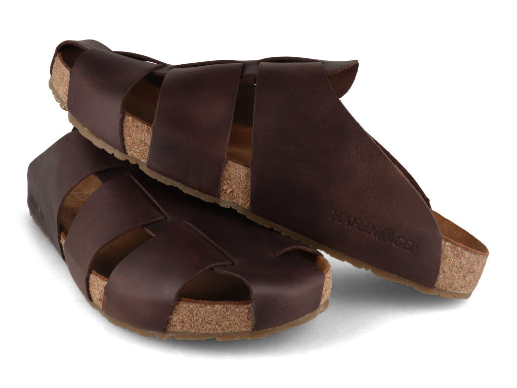 1 HAFLINGER-Men-Leather-Sandals-Bio-Pius-dark-brown #farbe_Brown