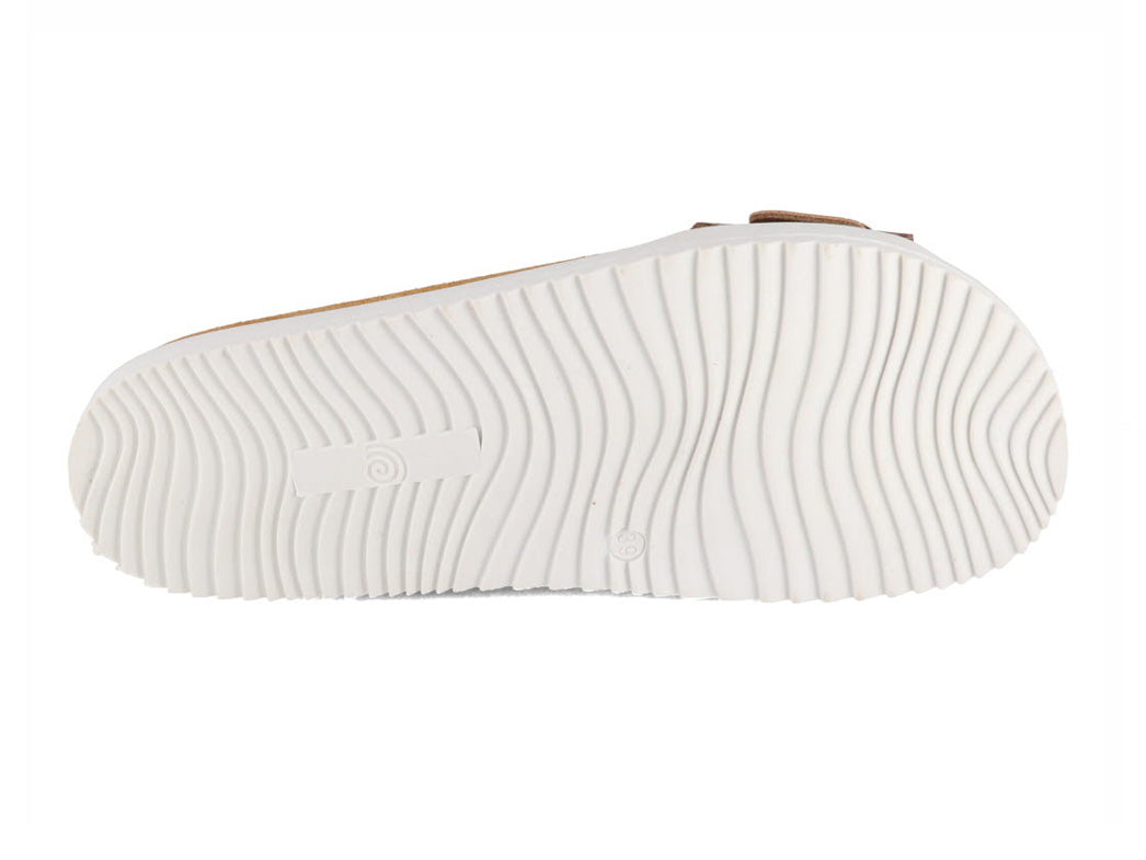 1 HAFLINGER-Women-Sandals-Summer-Slides-Korfu-cork-multi-henna #farbe_Beige