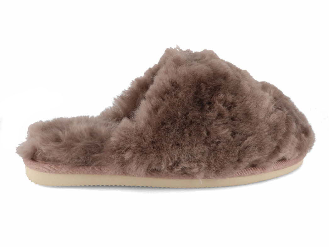 1 Thies-Women-Slippers-Fluffy-Shearling-elephant-grey #farbe_Grey