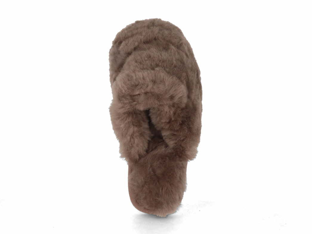 1 Thies-Women-Slippers-Fluffy-Shearling-elephant-grey #farbe_Grey