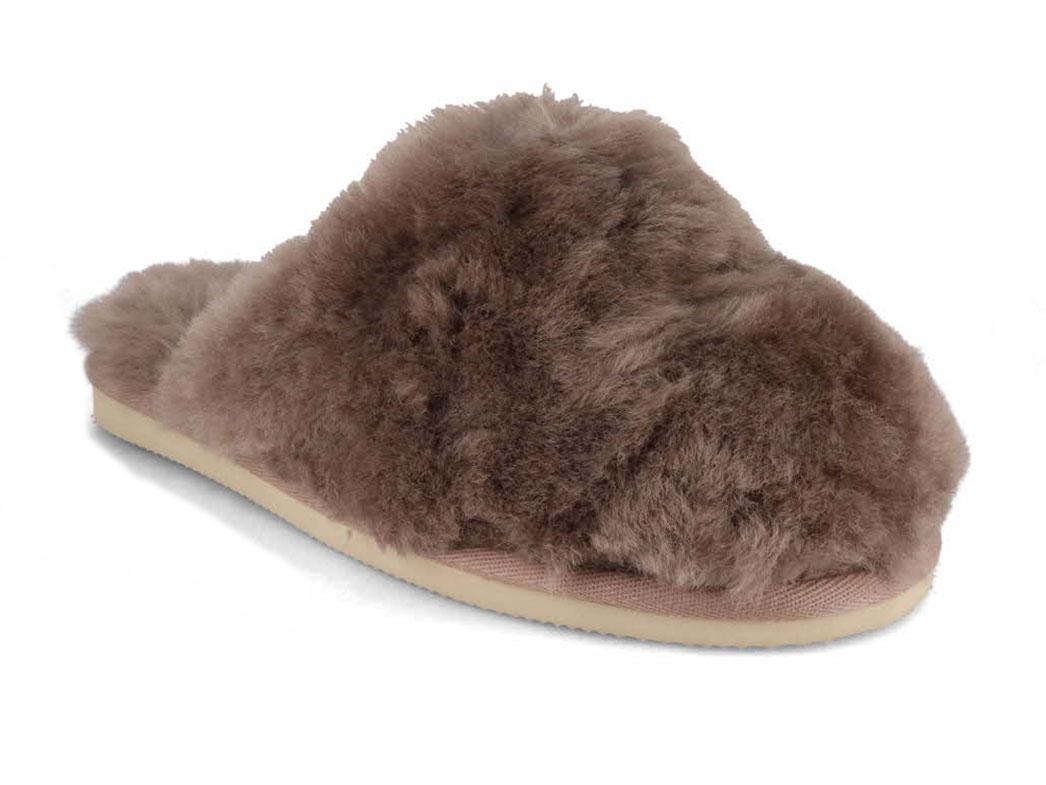Thies-Women-Slippers-Fluffy-Shearling-elephant-grey #farbe_Grey