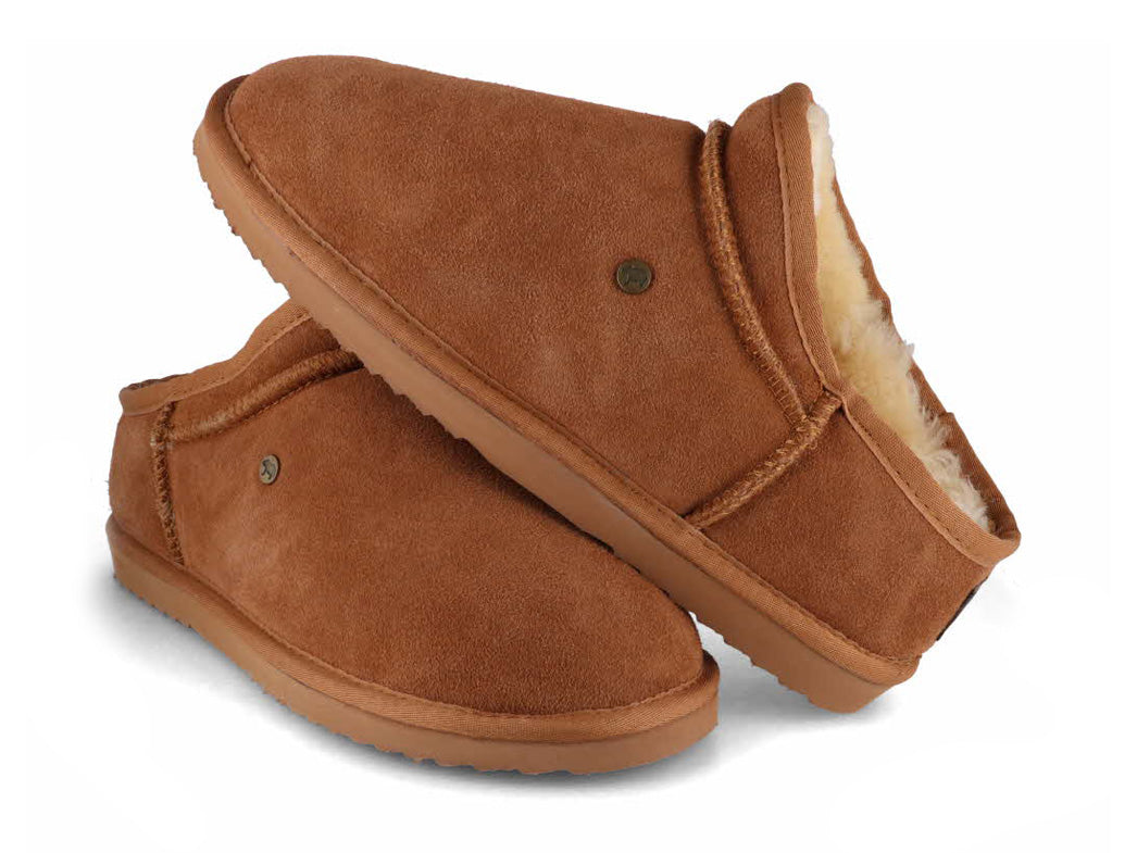 1 WARMBAT-Men-Suede-Slippers-Conner-cognac #farbe_Brown