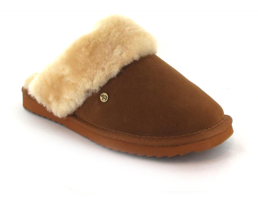 WARMBAT-Slipper--Flurry-Cognac #farbe_Beige