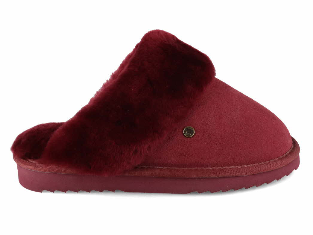 1 WARMBAT-Women-Suede-Slippers-Flurry-port #farbe_Red