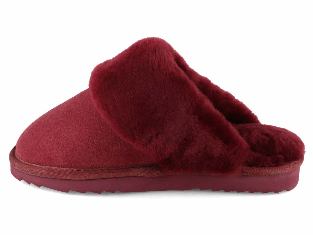 1 WARMBAT-Women-Suede-Slippers-Flurry-port #farbe_Red