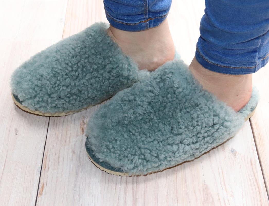 1 Thies-Slipper--Fluffy-Shearling-Ice #farbe_Grey