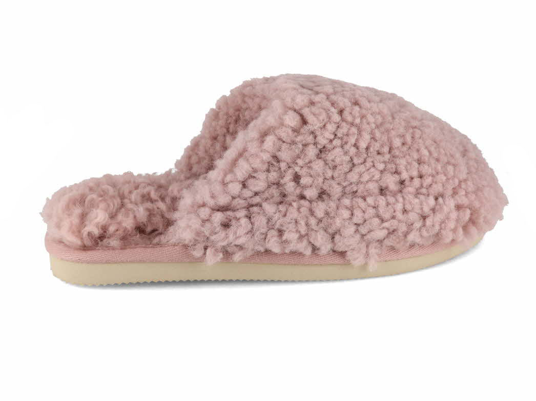 1 Thies-Women-Slippers-Fluffy-Shearling-new-pink #farbe_Pink