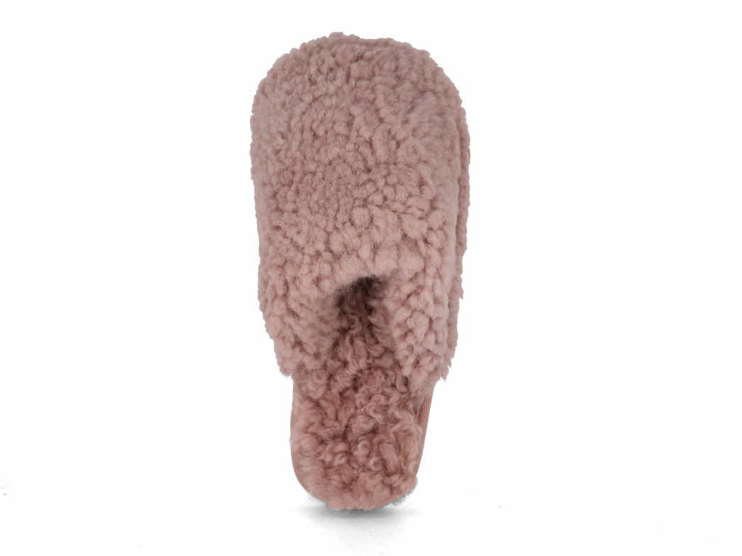 1 Thies-Women-Slippers-Fluffy-Shearling-new-pink #farbe_Pink