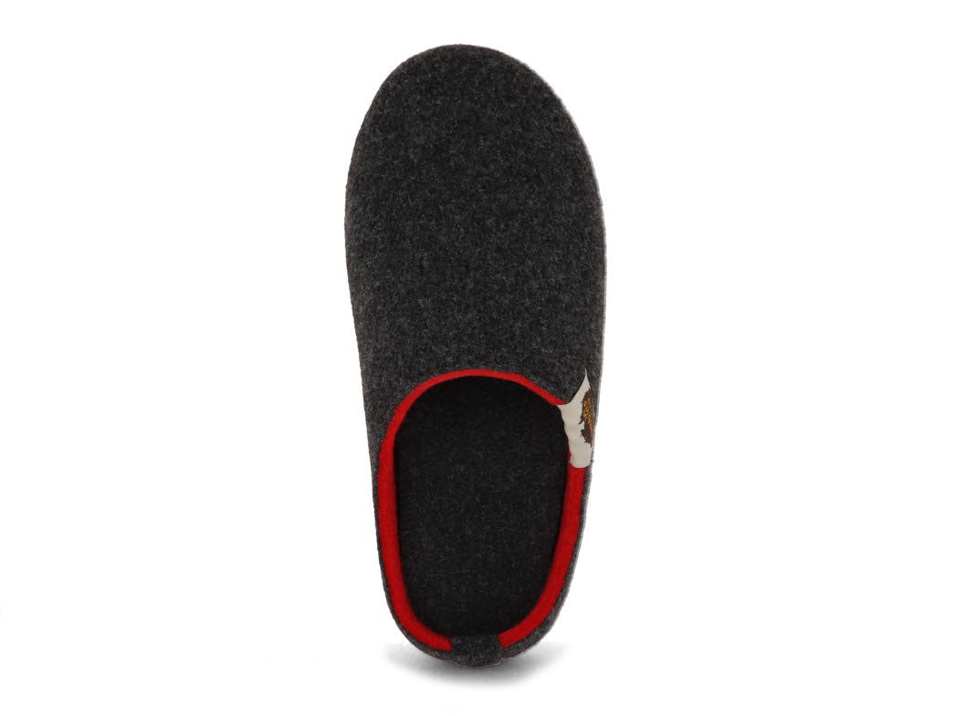 1 GUMBIES--Outback-Slipper-CharcoalRed #farbe_Grey