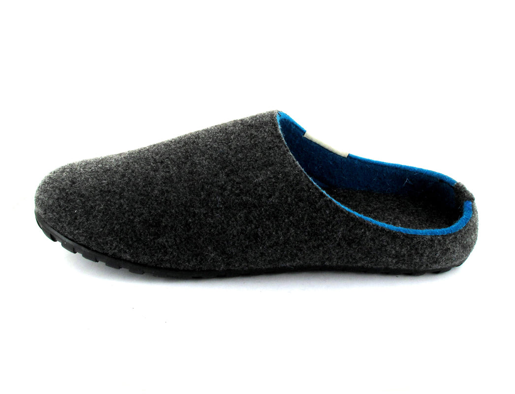 1 GUMBIES--Outback-Slipper-CharcoalTurquoise #farbe_Grey