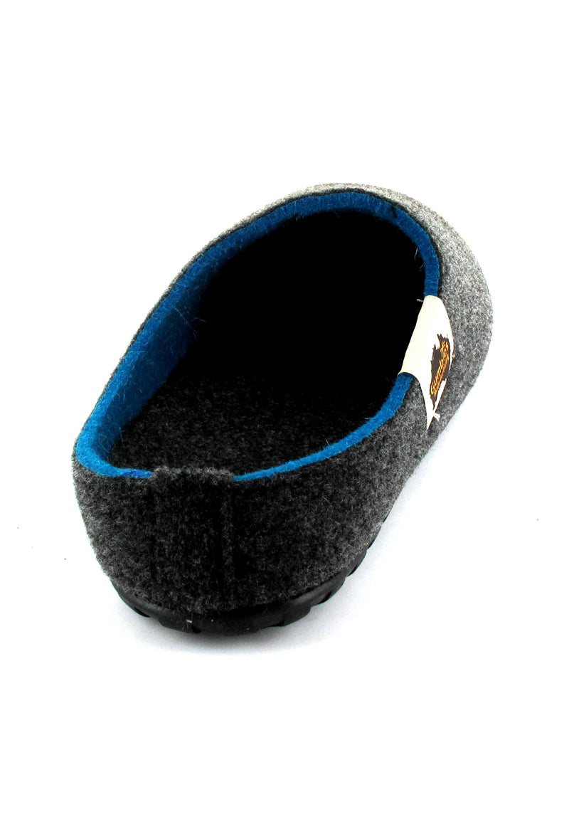 1 GUMBIES--Outback-Slipper-CharcoalTurquoise #farbe_Grey