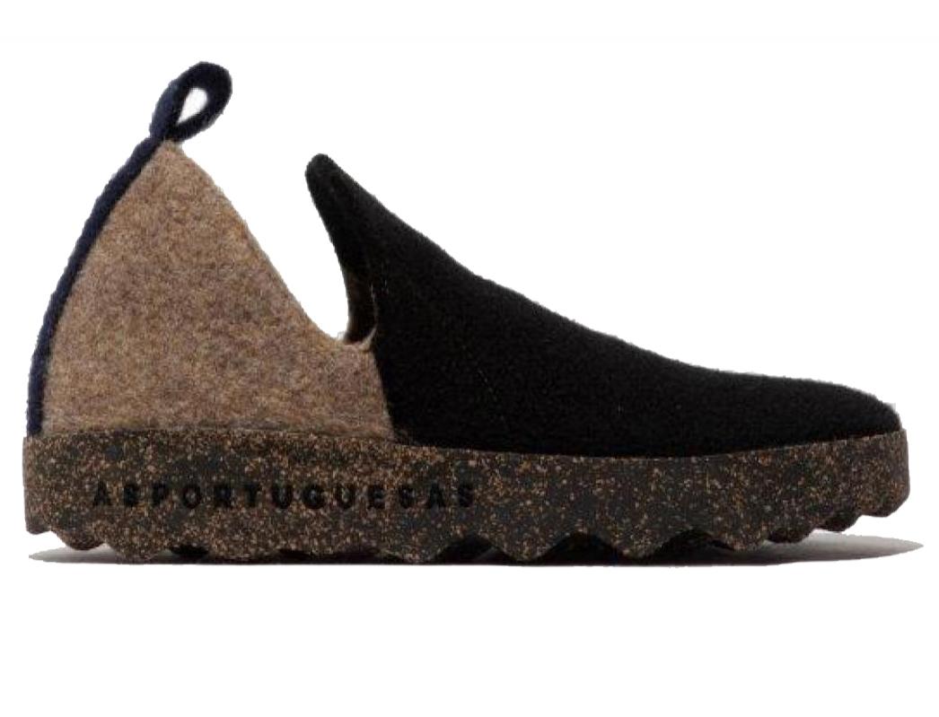 ASPORTUGUESAS-Men-Slippers-City-black-taupe #farbe_Colorful