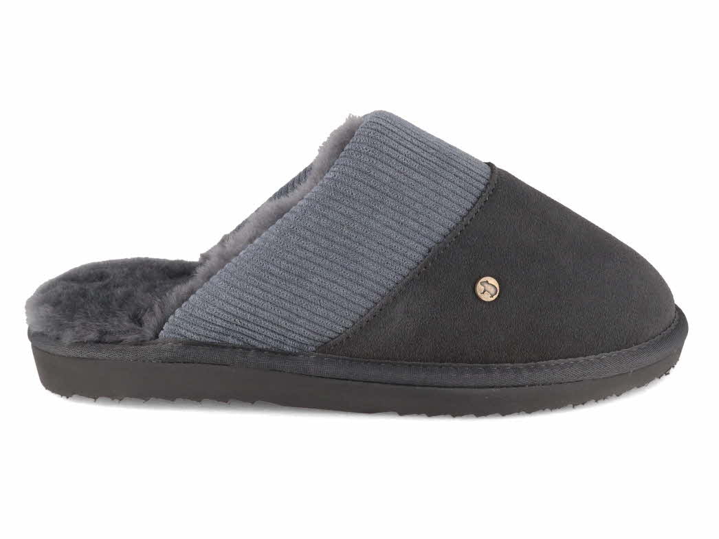 1 WARMBAT-Men-Sheepskin-Slippers-Perth-dk-grey #farbe_Grey