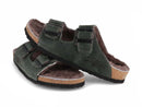 1 Tuffeln-Lambskin-Sandals-Comfortfe-dark-green