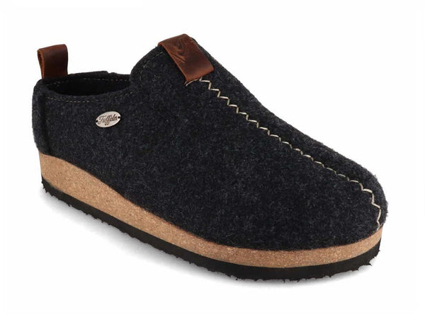 Tuffeln-Wool-Slippers-with-Arch-Support-Heimkehr-dark-grey #farbe_Grey