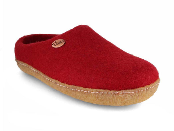 WoolFit-Footprint-handmade-Slippers-with-Rubber-Sole-dark-red #farbe_Red