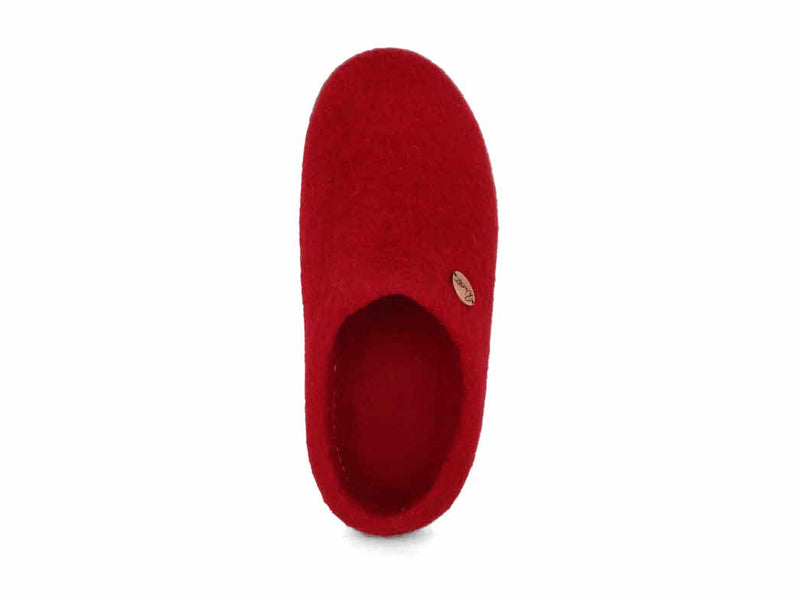 1 WoolFit-Felt-Slippers--Footprint-dark-red